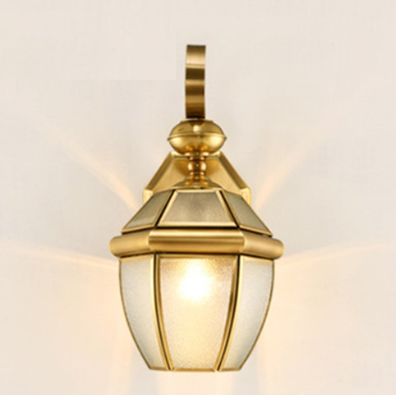 Hexagonal Round Square Glass Outdoor Light