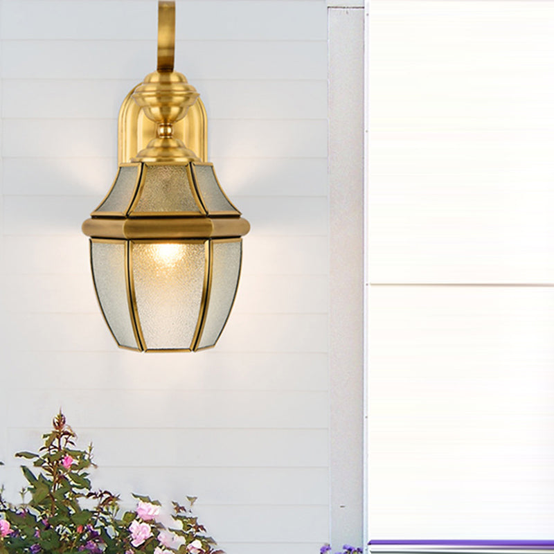 Hexagonal Round Square Glass Outdoor Light