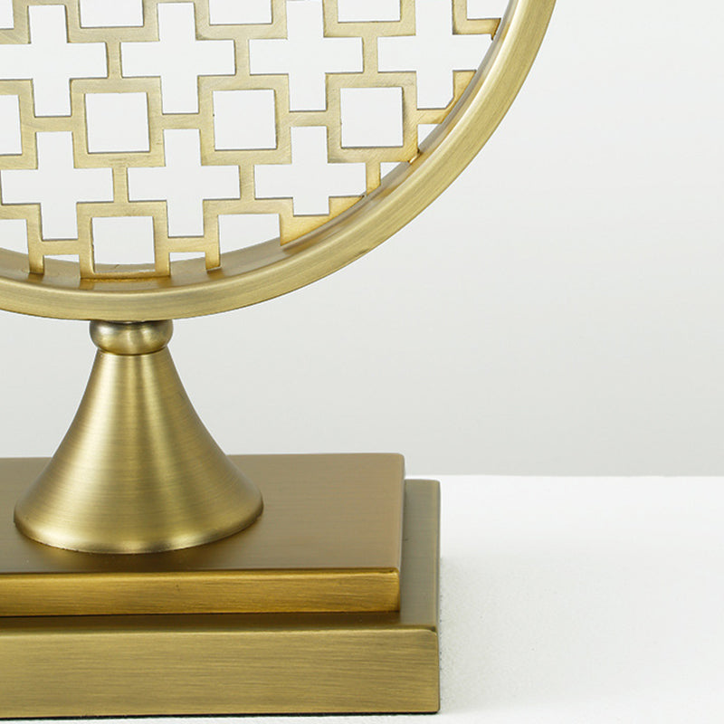 Square Round Fabric Metal Table Lamp