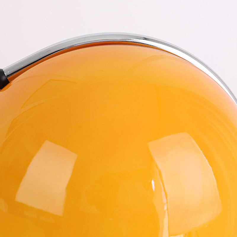 Semicircle Curved Round Glass Table Lamp