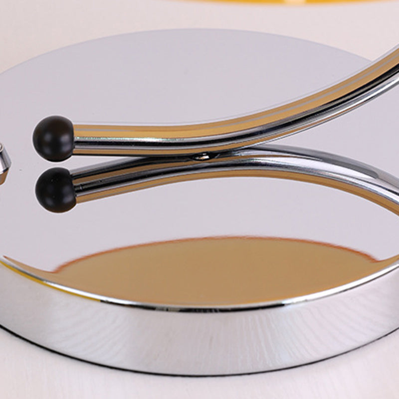 Semicircle Curved Round Glass Table Lamp