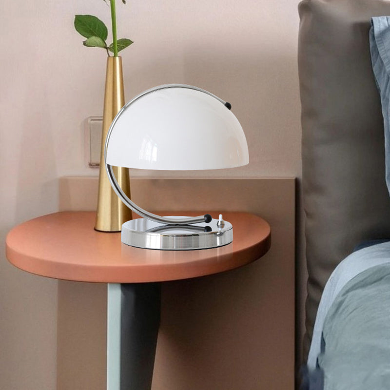 Semicircle Curved Round Glass Table Lamp