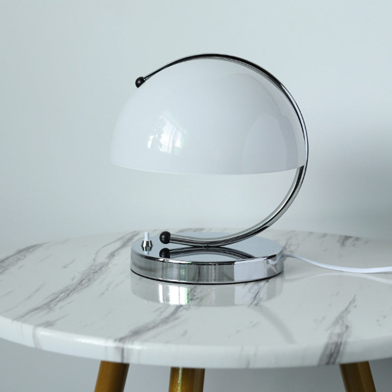 Semicircle Curved Round Glass Table Lamp