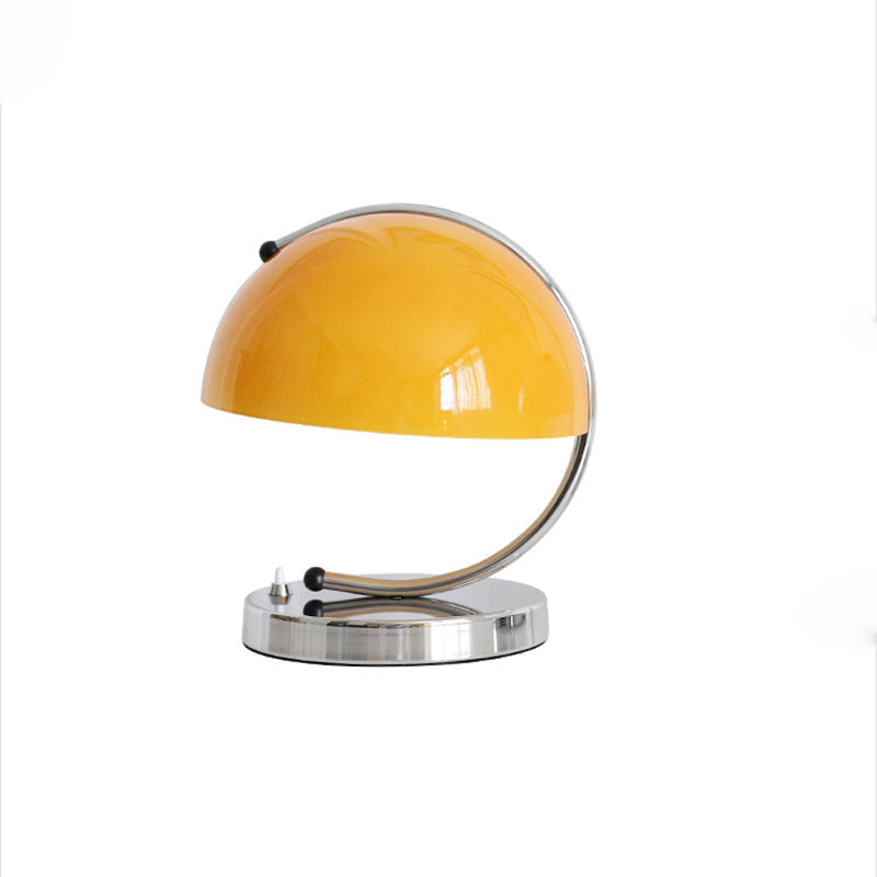 Semicircle Curved Round Glass Table Lamp