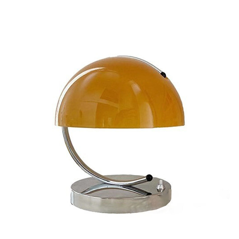 Semicircle Curved Round Glass Table Lamp
