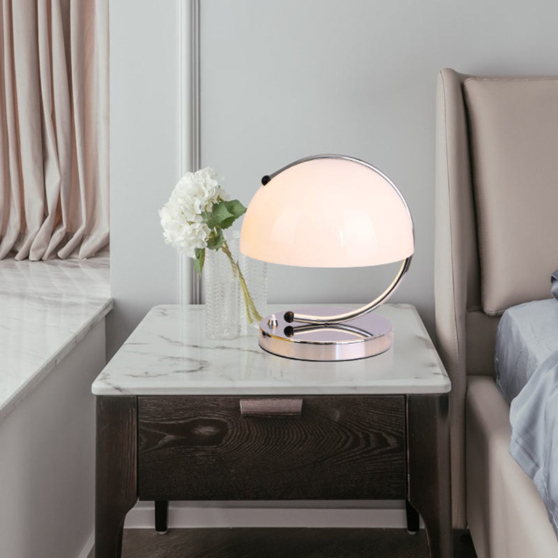 Semicircle Curved Round Glass Table Lamp