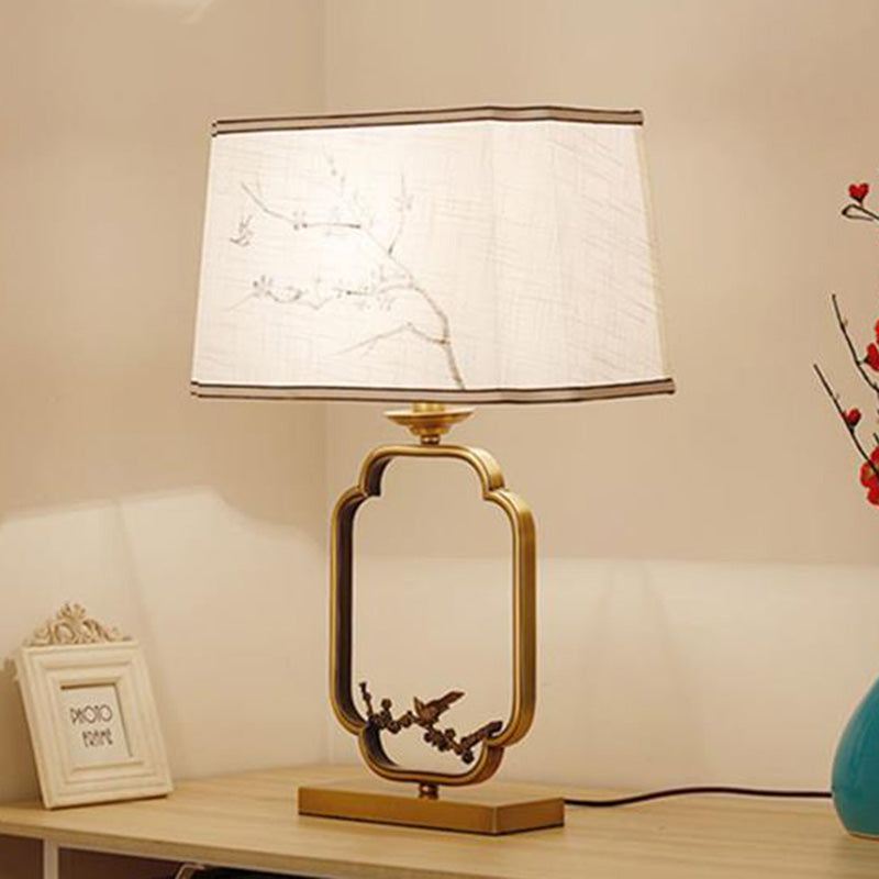 Square Round Tree Leaf Table Lamp