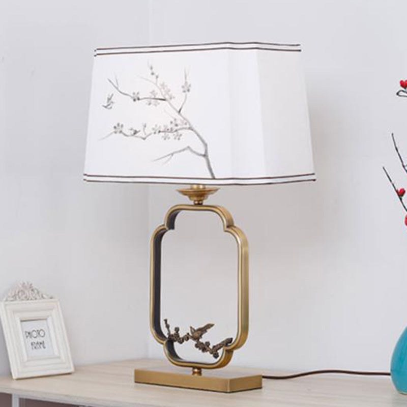 Square Round Tree Leaf Table Lamp
