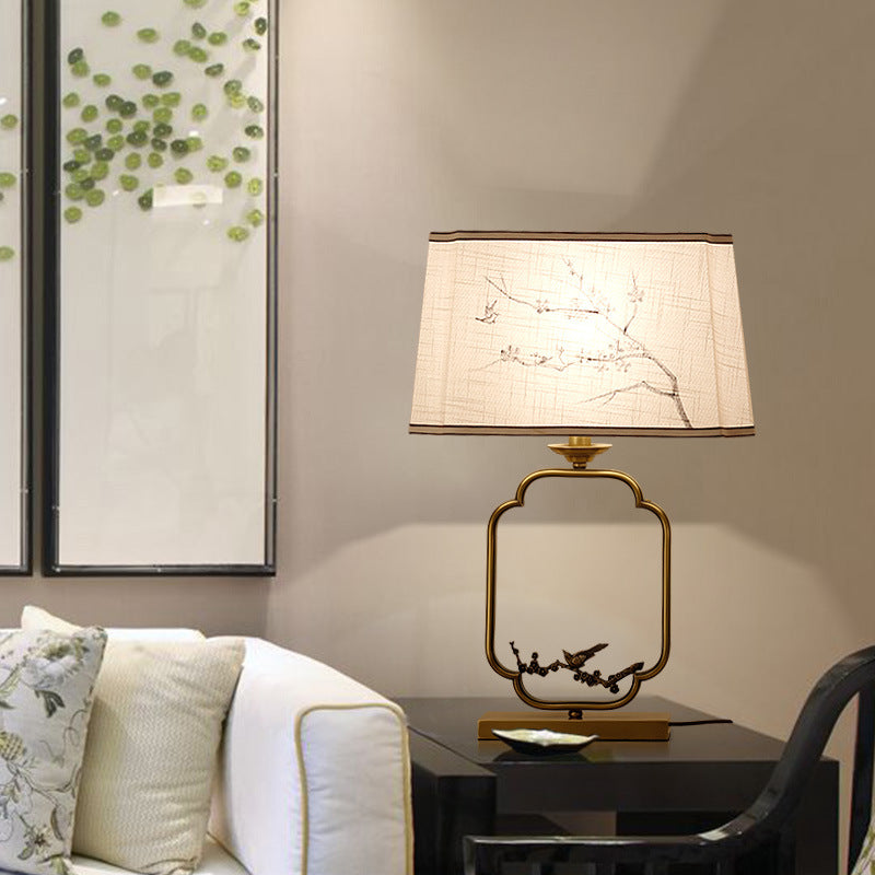 Square Round Tree Leaf Table Lamp