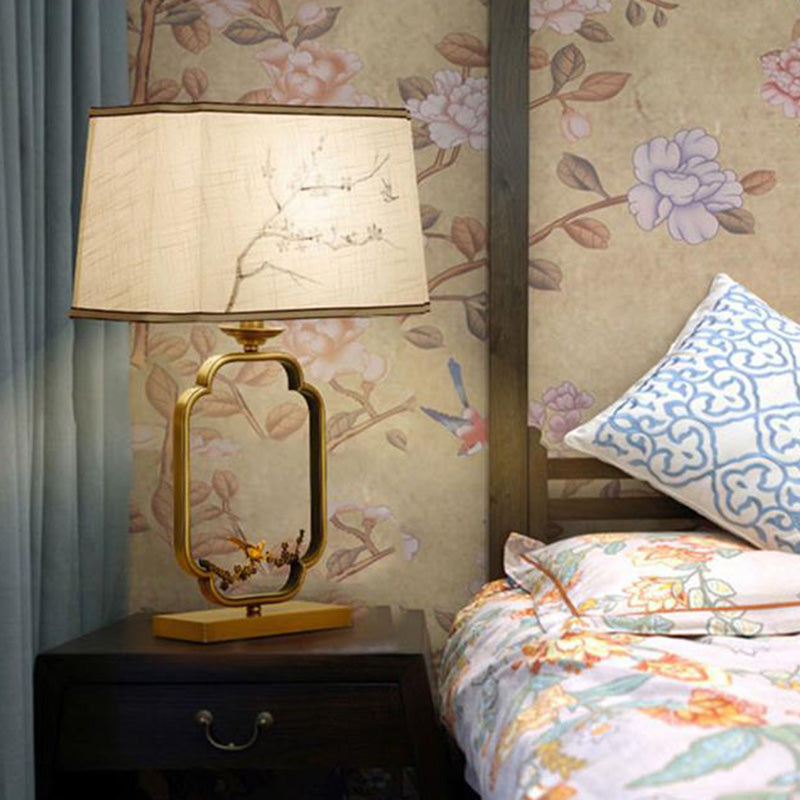 Square Round Tree Leaf Table Lamp