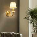 Curved Cylinder Round Fabric Wall Lamp