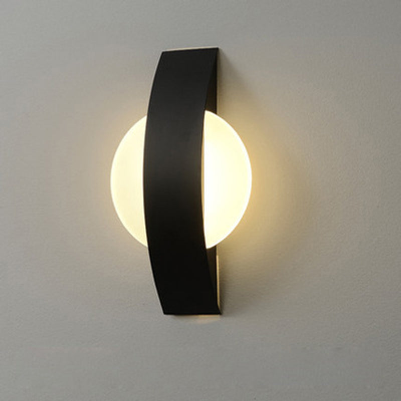 Curved Square Round Acrylic Wall Lamp
