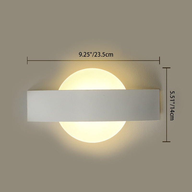 Curved Square Round Acrylic Wall Lamp