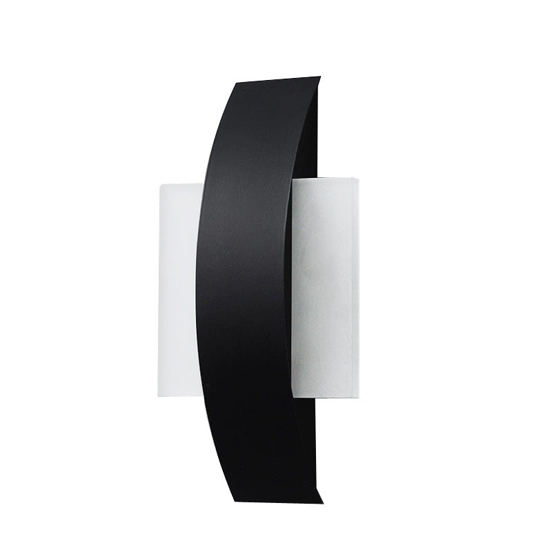 Curved Square Round Acrylic Wall Lamp