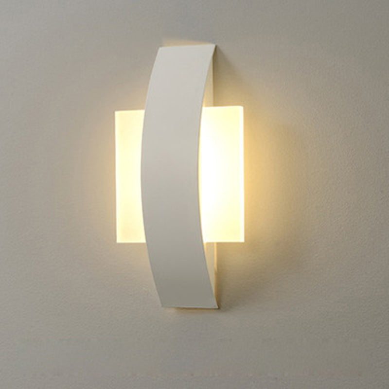 Curved Square Round Acrylic Wall Lamp