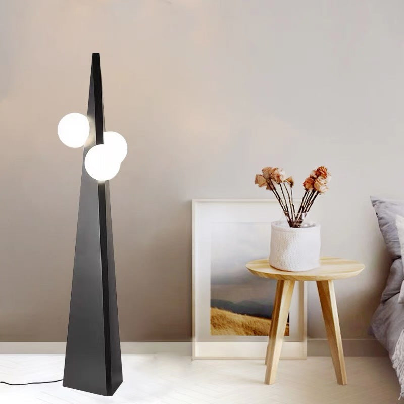 Triangle Cone 3-Light Floor Lamp