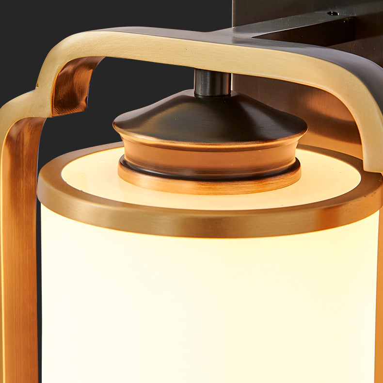 Cylinder Square Flower Deer Wall Lamp