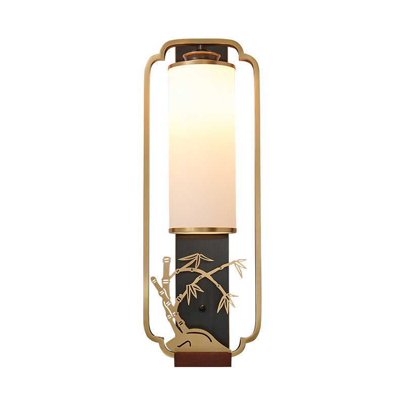 Cylinder Square Flower Deer Wall Lamp