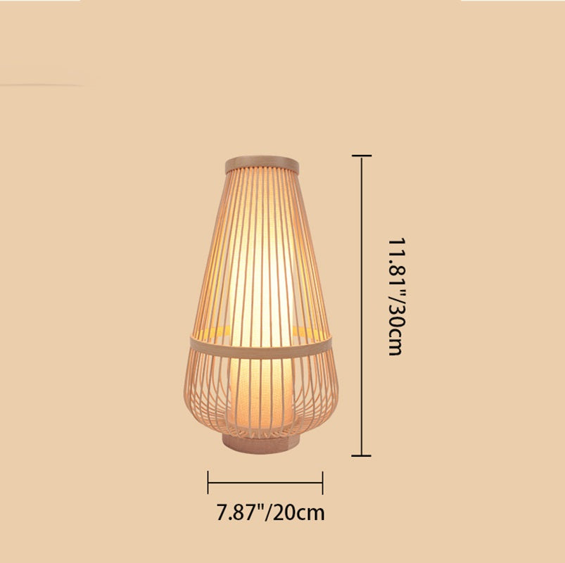 Small Waist Hollowed Round Table Lamp