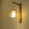 Lantern Braid Skeleton Bamboo Wall Lamp