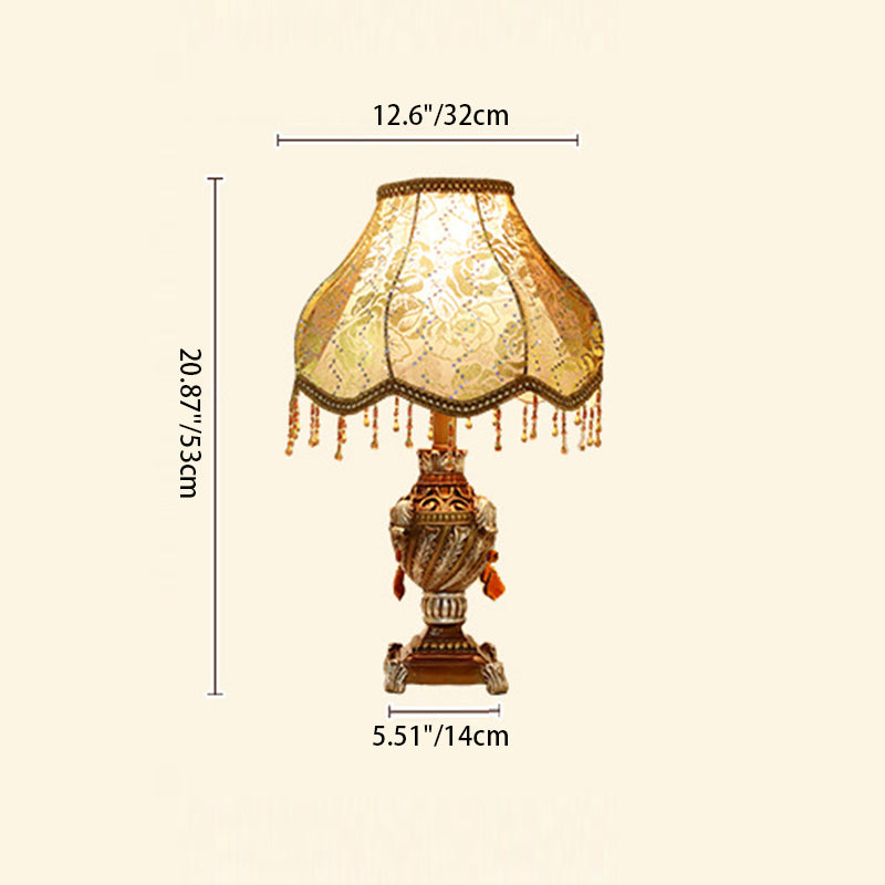 Cone Round Square Fabric Table Lamp