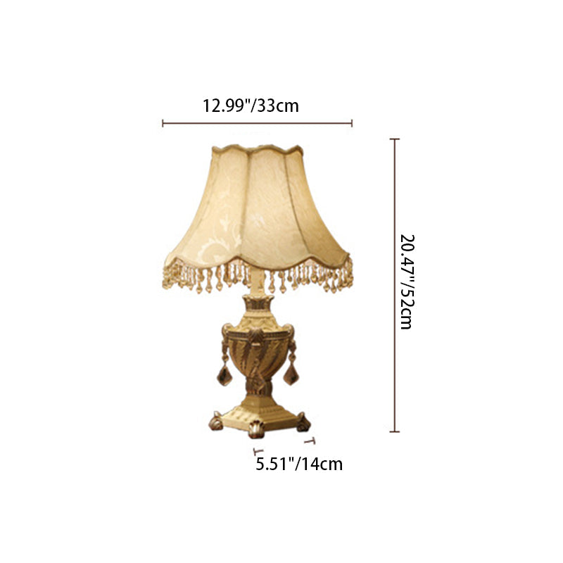 Cone Round Square Fabric Table Lamp