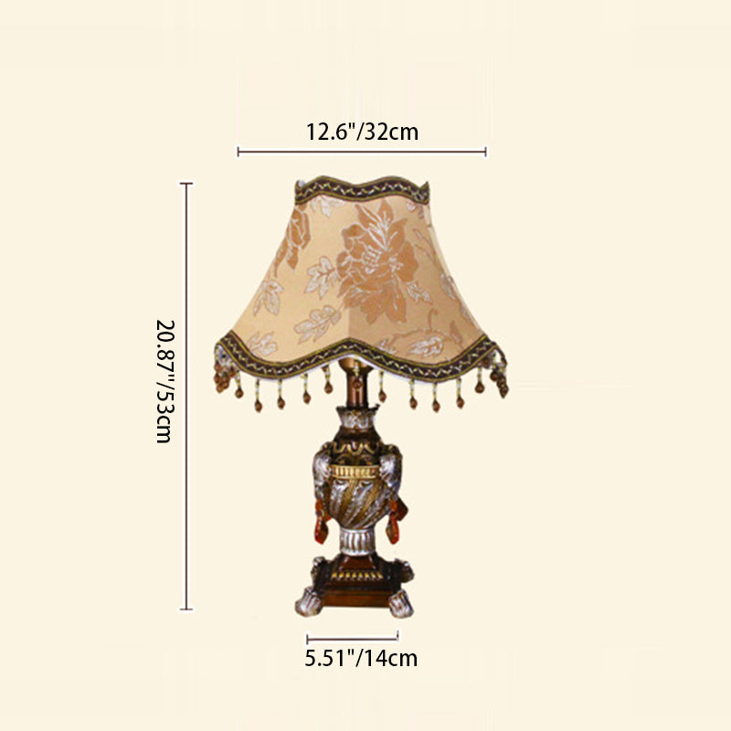Cone Round Square Fabric Table Lamp