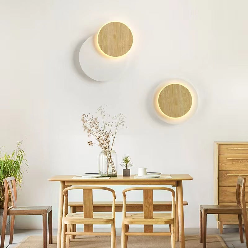 Round Square Acrylic Iron Wall Lamp