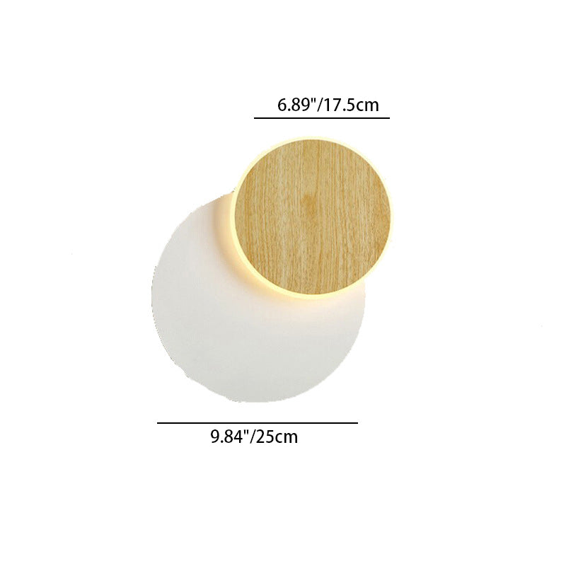Round Square Acrylic Iron Wall Lamp