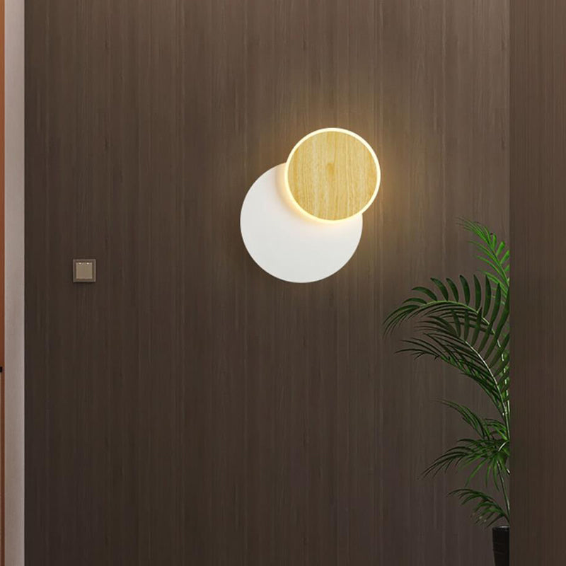 Round Square Acrylic Iron Wall Lamp