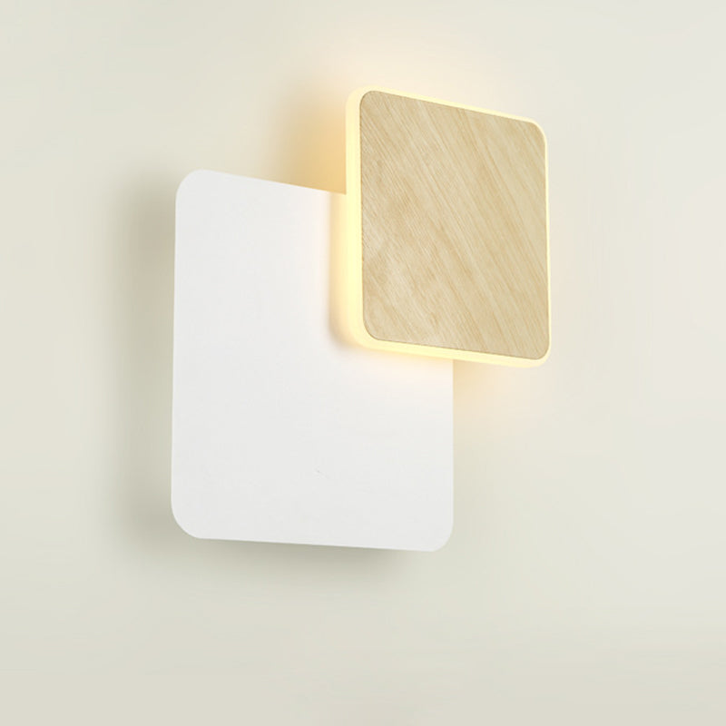 Round Square Acrylic Iron Wall Lamp