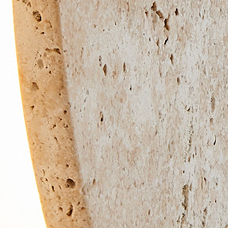 Round Yellow Travertine Living Wall Lamp