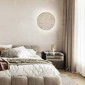 Round Yellow Travertine Living Wall Lamp