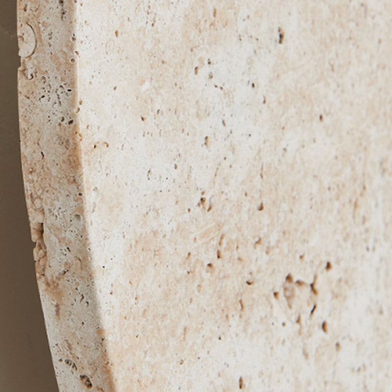 Round Yellow Travertine Living Wall Lamp