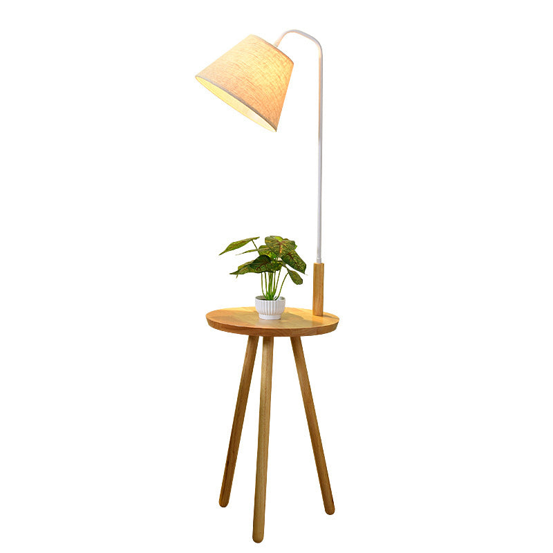 Contemporary Scandinavian Round Triangle Floor Lamp