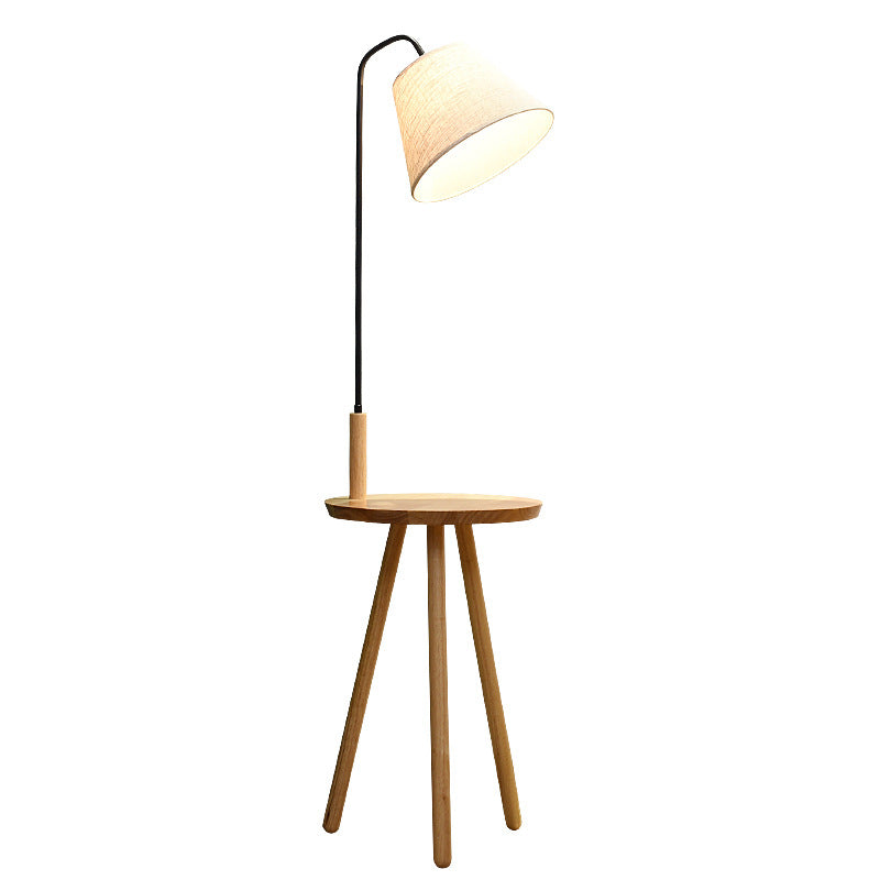Contemporary Scandinavian Round Triangle Floor Lamp