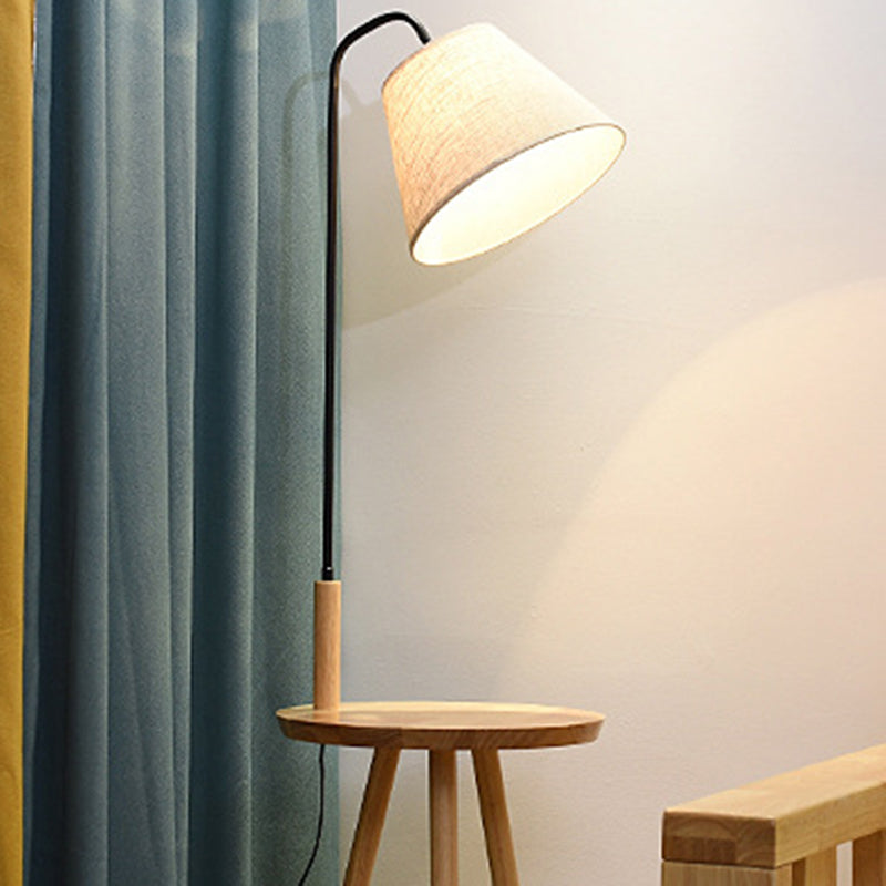 Contemporary Scandinavian Round Triangle Floor Lamp