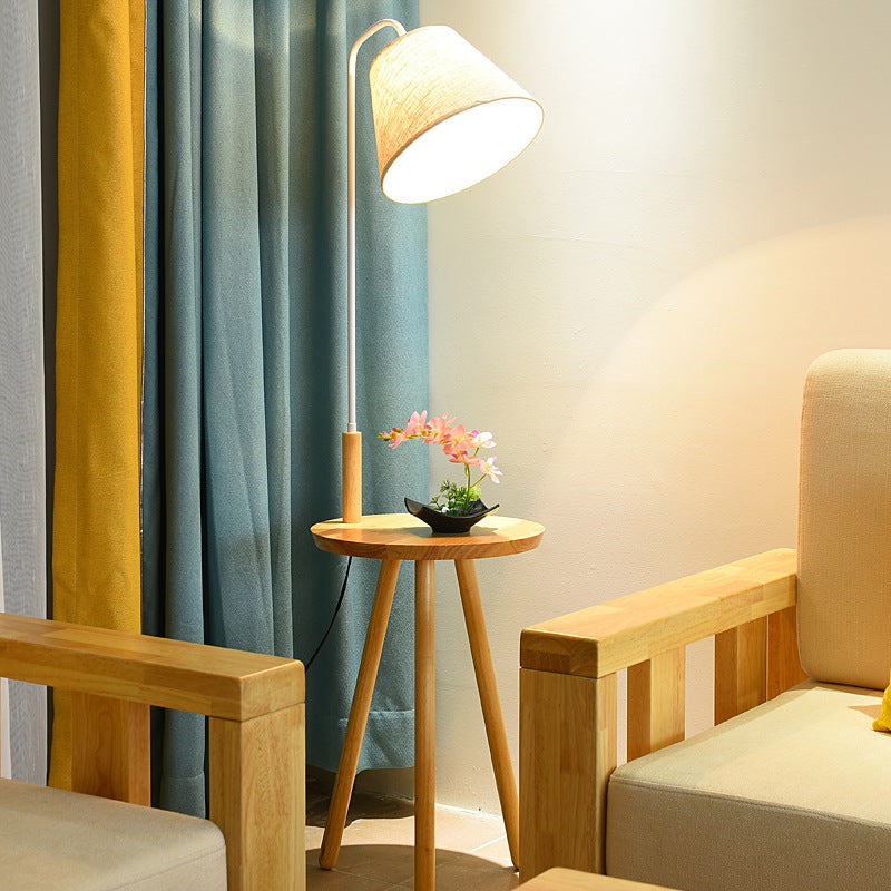 Contemporary Scandinavian Round Triangle Floor Lamp