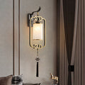 Cylinder Lantern Square Glass Wall Lamp
