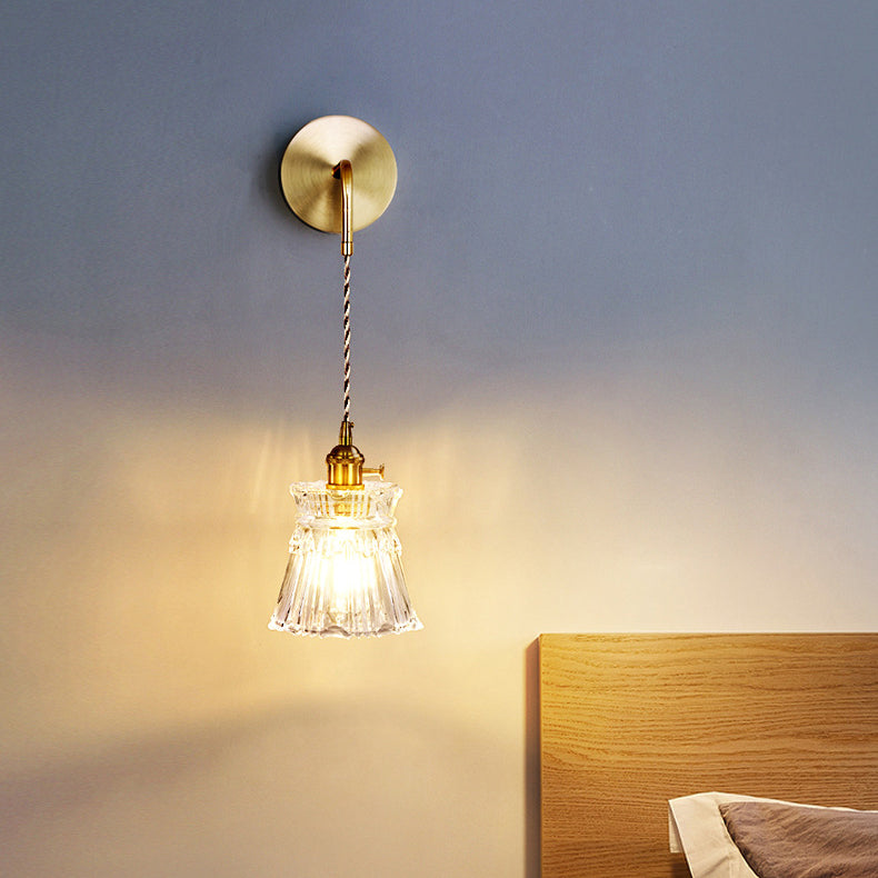 Flower Skirt Vase Petals Wall Lamp