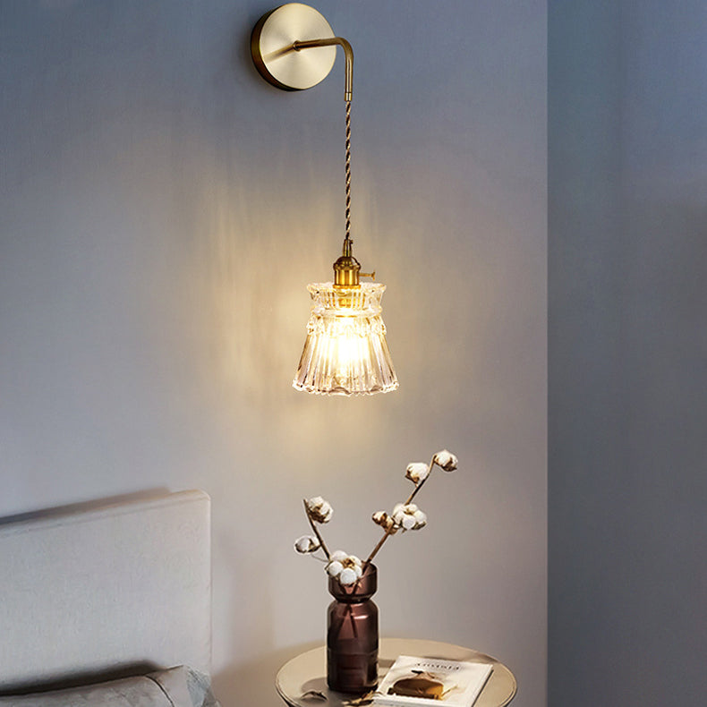 Flower Skirt Vase Petals Wall Lamp
