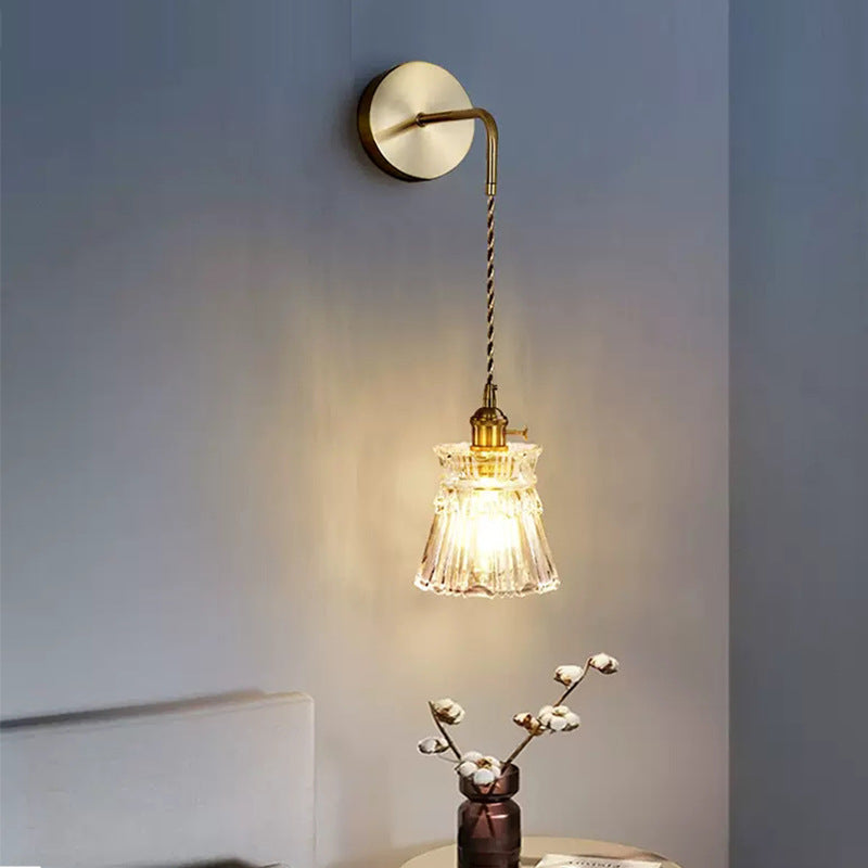 Flower Skirt Vase Petals Wall Lamp