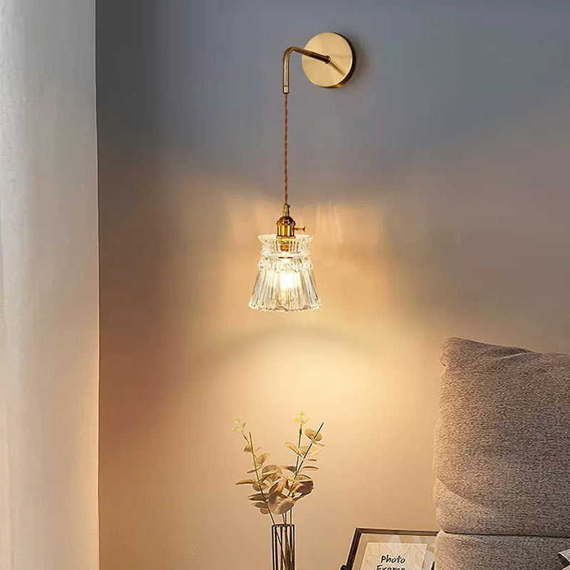 Flower Skirt Vase Petals Wall Lamp