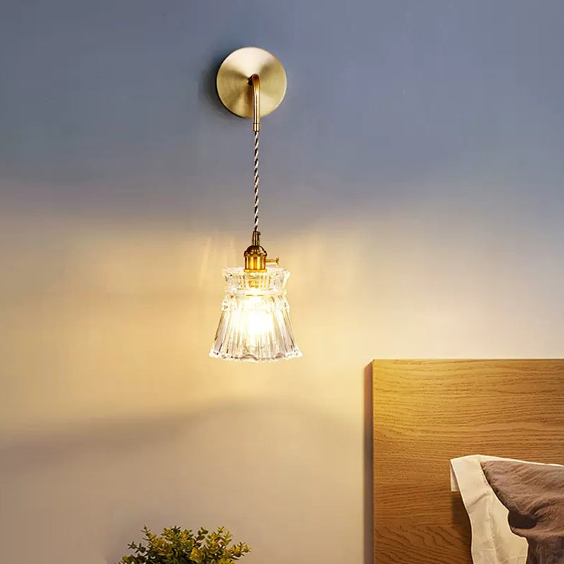 Flower Skirt Vase Petals Wall Lamp