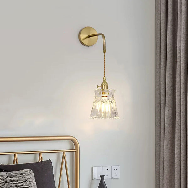 Flower Skirt Vase Petals Wall Lamp