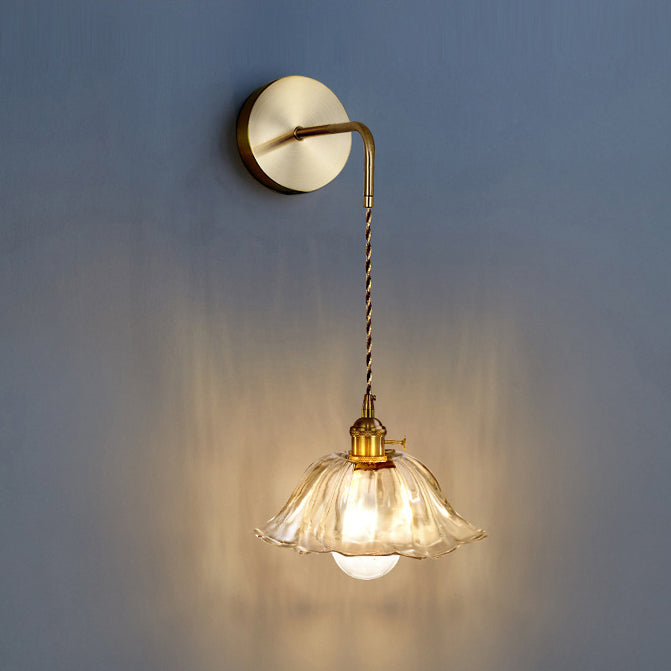 Flower Skirt Vase Petals Wall Lamp