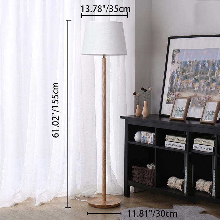 Traditional Vintage Cylinder Cone Floor Lamp