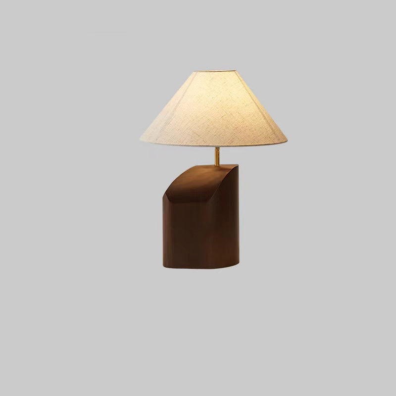 Irregular Square Cone Fabric Table Lamp