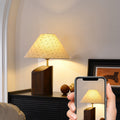 Irregular Square Cone Fabric Table Lamp
