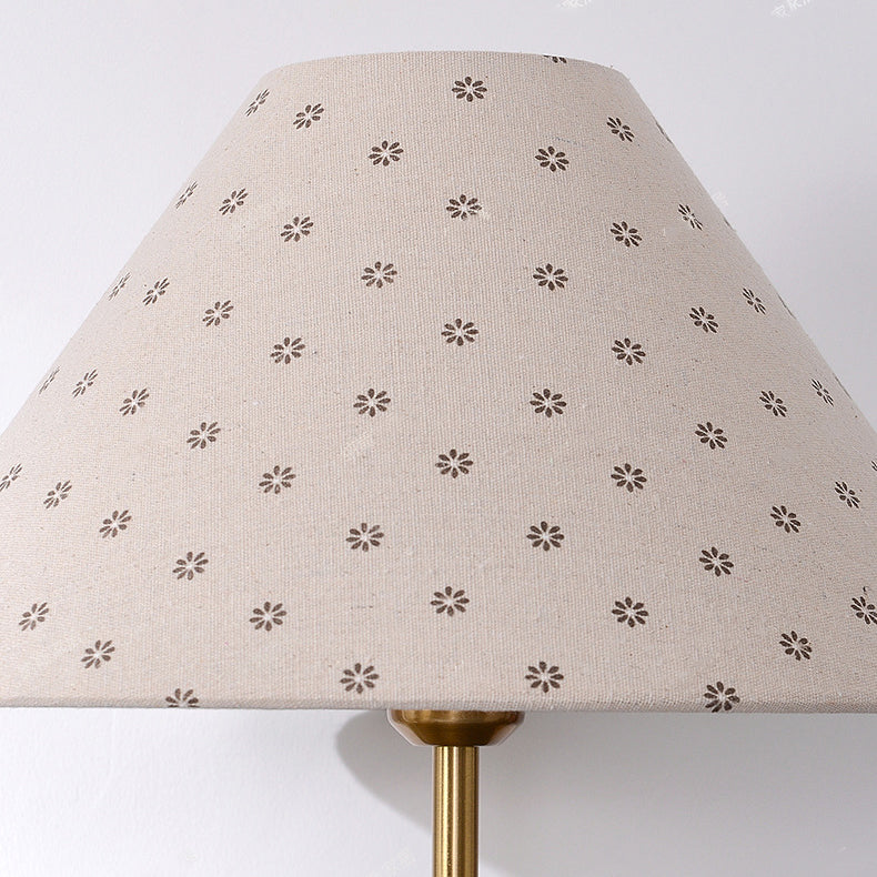 Irregular Square Cone Fabric Table Lamp